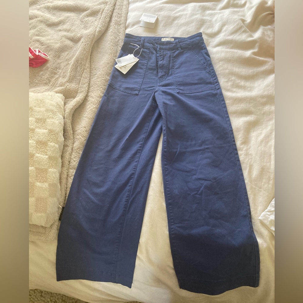 H&M Wide-Leg High-Rise Women's Jeans - Navy NWT